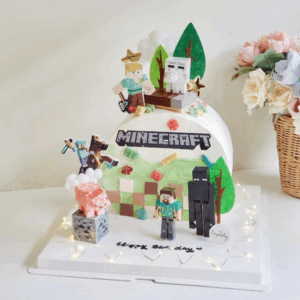 Pixel World Adventure Cake 我的世界像素探险蛋糕
